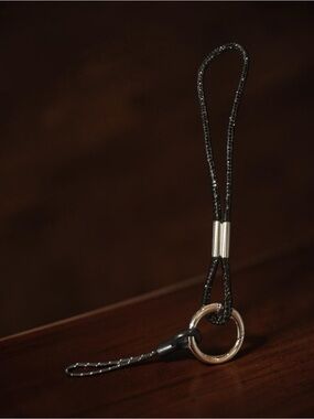 Bling black wristlet for phone holder